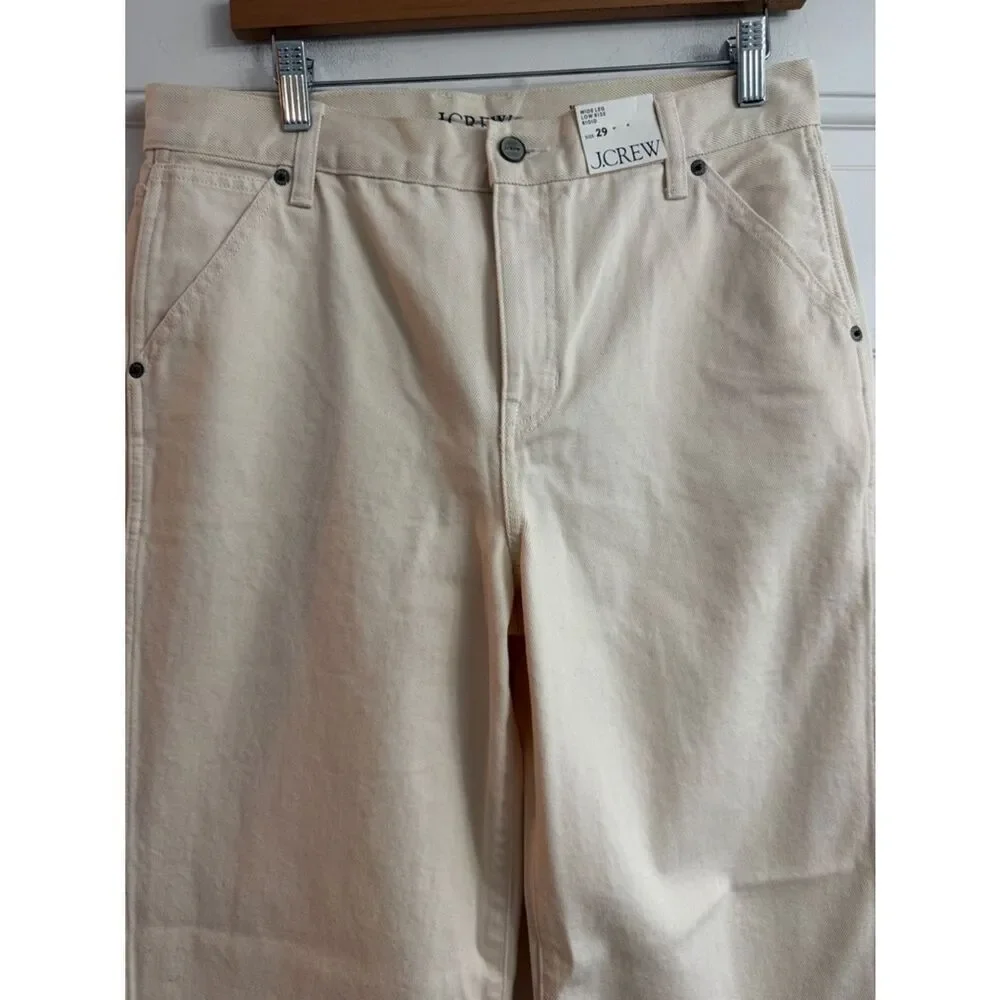 J.Crew Utility low-rise wide-leg jean NWT Size 29